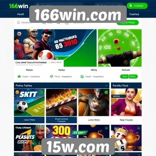 Modalidades de apostas oferecidas por 166win.com