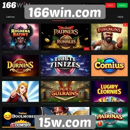 Explorando os jogos disponíveis no 166win.com